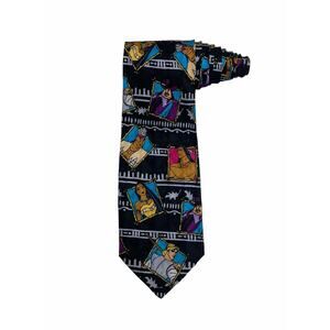 The Disney Store Pocahontas John Smith Cartoon Vintage Novelty Necktie